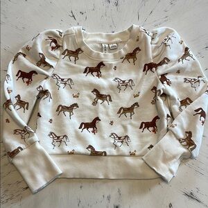 Janie and Jack Cropped Horse Shirt